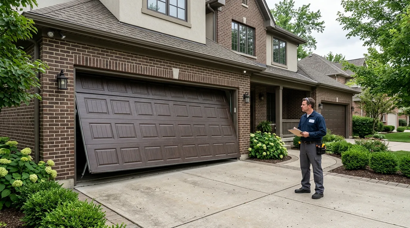 Why a Door Goes Off Track in a Carrollton Garage
